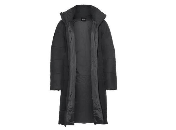 JW Deutzer Coat W Sort XS Jack Wolfskin Varm Lang Dame Parkas 