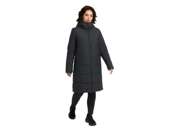 JW Deutzer Coat W Sort XS Jack Wolfskin Varm Lang Dame Parkas 