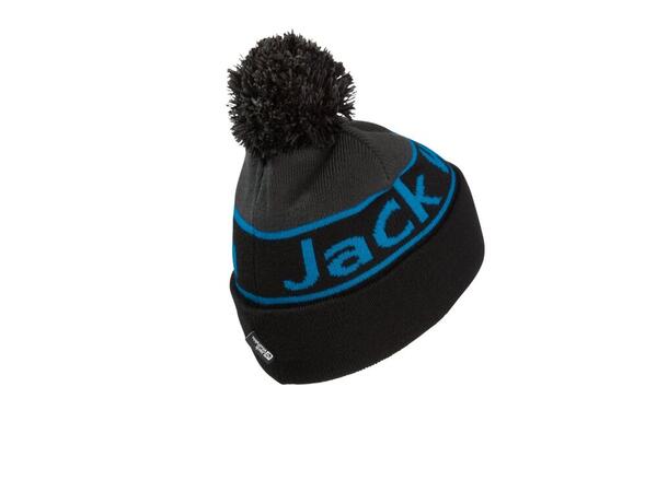 JW Jack Beanie Sort M Jack Wolfskin Strikket lue med dusk 