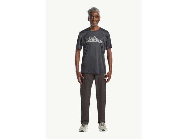 JW Pico Trail Pants M Mørk grå 50R Jack Wolfskin turbukser for menn 