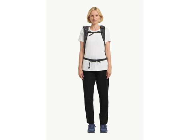 JW Pico Trail Pants W Sort 44R Jack Wolfskin Turbukse til dame 