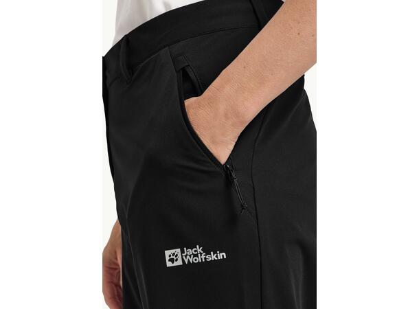 JW Pico Trail Pants W Sort 44R Jack Wolfskin Turbukse til dame 