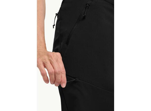 JW Pico Trail Pants W Sort 44R Jack Wolfskin Turbukse til dame 