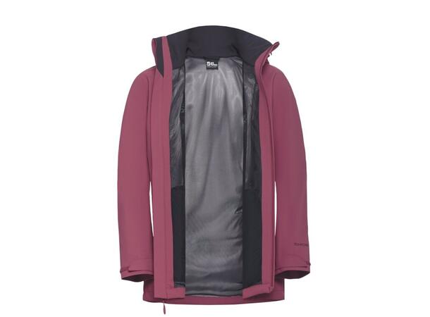 JW Trailtime 2L Jkt W Burgunder XS Jack Wolfskin Skalljakke til dame 