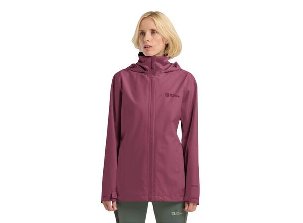 JW Trailtime 2L Jkt W Burgunder XS Jack Wolfskin Skalljakke til dame 