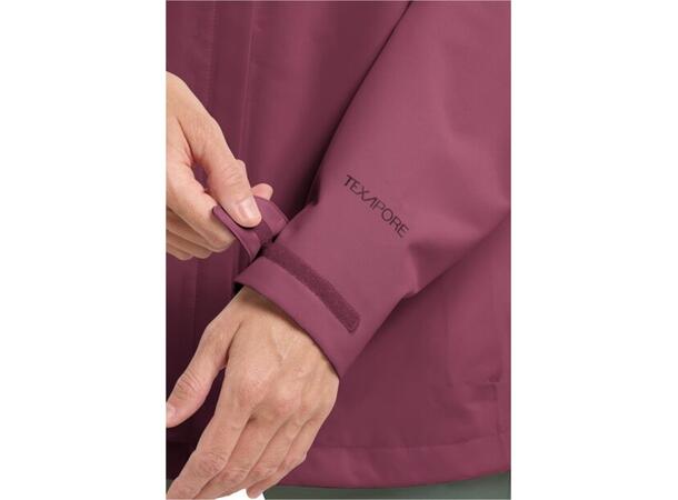 JW Trailtime 2L Jkt W Burgunder XS Jack Wolfskin Skalljakke til dame 