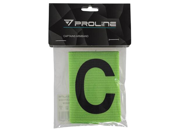 PROLINE Captain Armband Neongrønn OS Elastisk kapteinsbind 
