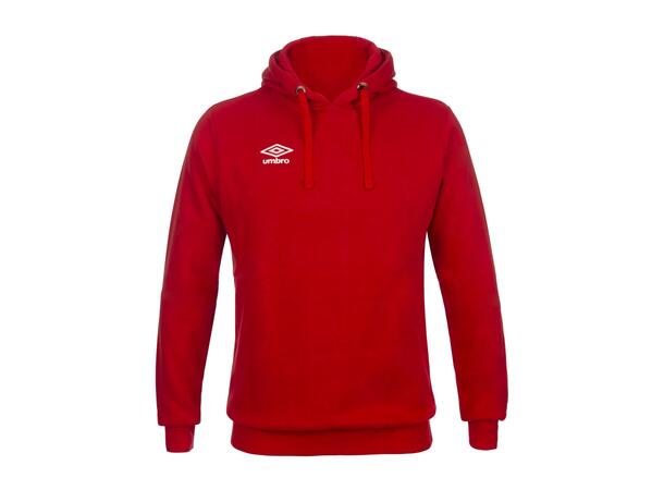 UMBRO Basic Hood jr Rød 116 Hettegenser med liten logo 