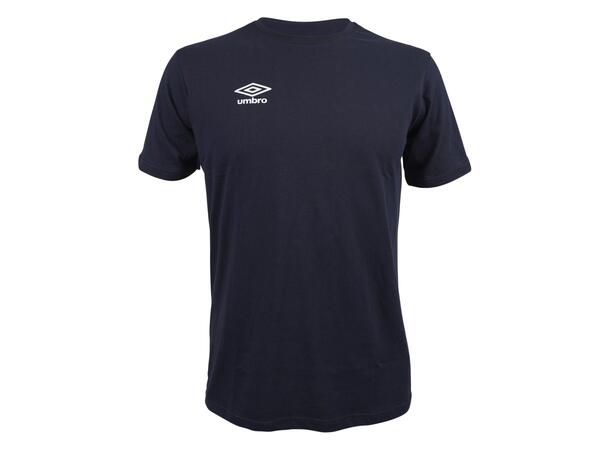 UMBRO Basic Tee jr Marine 116 Rundhalset t-skjorte i bomull 