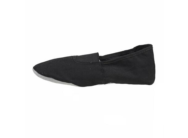 FIBRA Gymsko Sort 28 Gymsko i skinn med strikk 