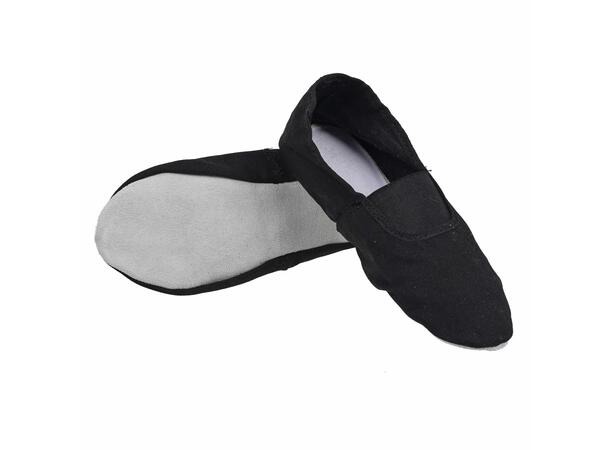 FIBRA Gymsko Sort 28 Gymsko i skinn med strikk 