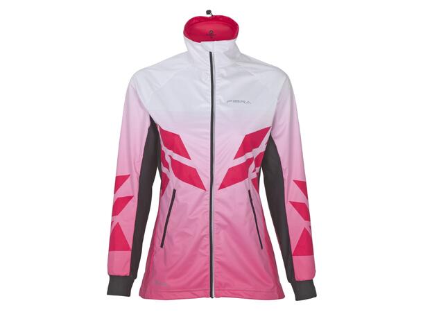 FIBRA Sync Hybrid Jacket W Rosa XS Treningsjakke med vindtett front 