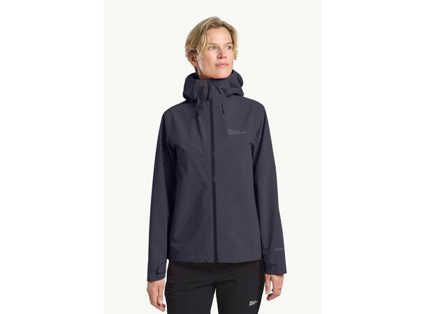 JW Highest Peak 3L Jkt W Grå S Jack Wolfskin Skalljakke til dame 