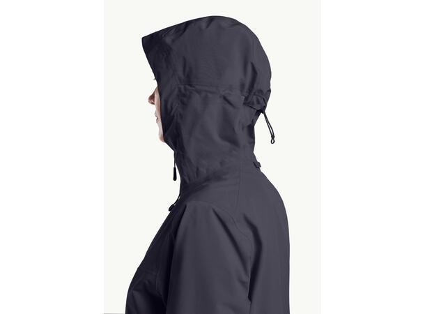 JW Highest Peak 3L Jkt W Grå S Jack Wolfskin Skalljakke til dame 