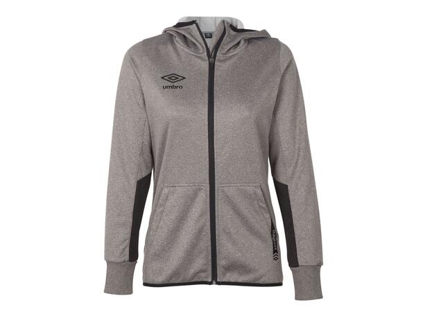 UMBRO Core Tech Hood Zip W19 Mørk grå 34 Hettejakke med glidelås til dame 