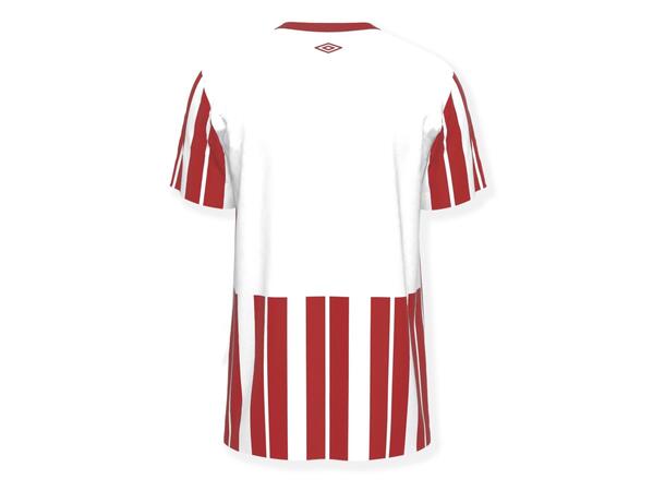 UMBRO Inter Strip Jsy SS Hvit/Rød XS Stripet teknisk spillertrøye 