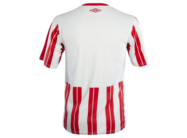 UMBRO Inter Strip Jsy SS Hvit/Rød XS Stripet teknisk spillertrøye 
