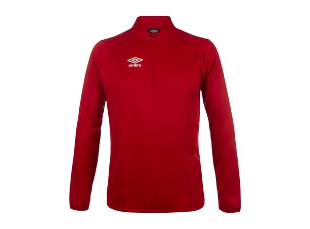 UMBRO Liga Half Zip jr Rød 116 Treningsgenser med glidelås til junior 