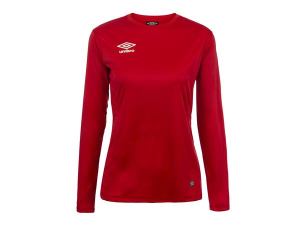 UMBRO Liga LS Jersey W Rød 34 Flott langermet spillertrøye til dame 