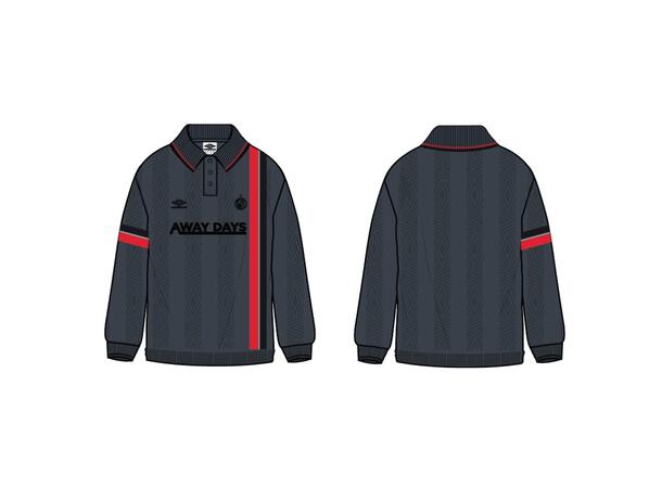 UMBRO Ls Knitted Football Polo Grå XS 