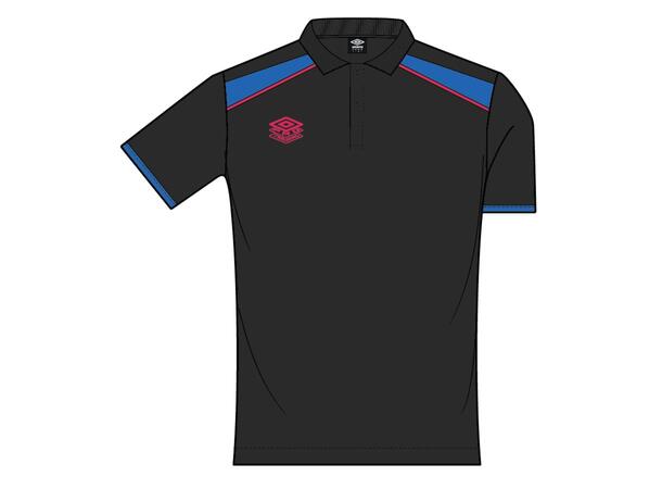 UMBRO Pro Tr Active Polo Sort S Trenings t-skjorte med krage 