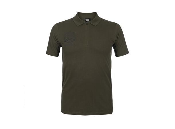 UMBRO Terrace Zip Polo Oliven XS Fritids T-skjorter med krave og glidelås 