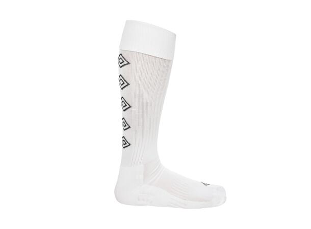 UMBRO UX Elite Fotb.Str Hvit/Sort 30-34 Solide fotballstrømper - god passform 
