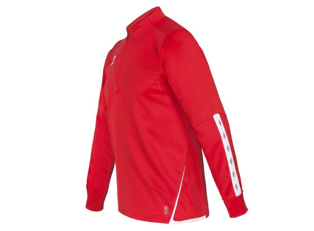 UMBRO UX Elite Half Zip Rød/Hvit XS Treningsgenser med glidelås 