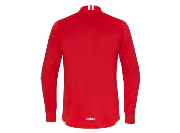 UMBRO UX Elite Half Zip Rød/Hvit XS Treningsgenser med glidelås 