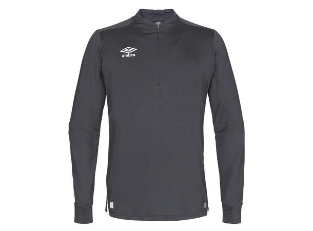 UMBRO UX Elite Half Zip Sort/Hvit 4XL Treningsgenser med glidelås 