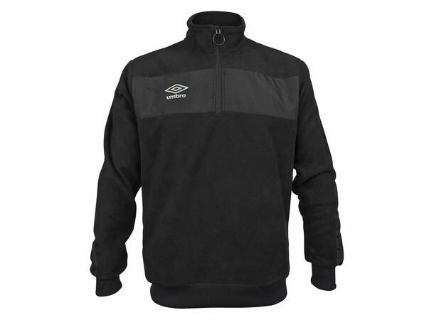 UMBRO Viva Half Zip Sort XS Fleece  i 100% resirkulert polyester 
