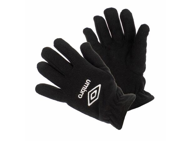 UMBRO Ara Fleece Gloves Sort SR Fingerhansker i fleecekvalitet 