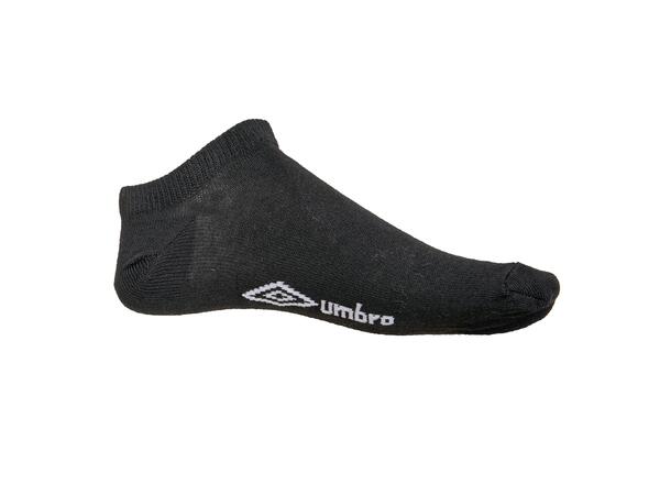 UMBRO Core Slip In Socks 3 pk Sort 35-39 Lave og behagelige fritidsstrømper 
