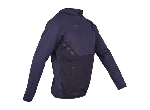 UMBRO Core Tech Hoodie Jr Marine 128 Hettegenser i resirkulert polyester 