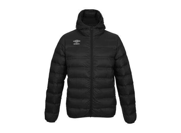 UMBRO Deli Down Jacket Jr Sort 128 Dunjakke med hette til junior 