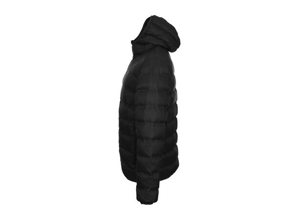 UMBRO Deli Down Jacket Jr Sort 128 Dunjakke med hette til junior 