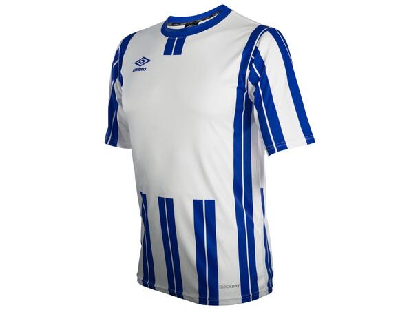 UMBRO Inter Strip Jsy Jr Hvit/Blå 128 Stripet teknisk spillertrøye 