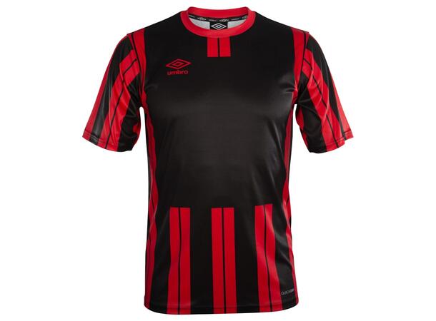 UMBRO Inter Strip Jsy Jr Rød/Sort 128 Stripet teknisk spillertrøye 