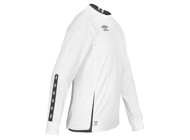 UMBRO UX Elite LS Jsy Hvit/Sort S Flott langermet spillertrøye 