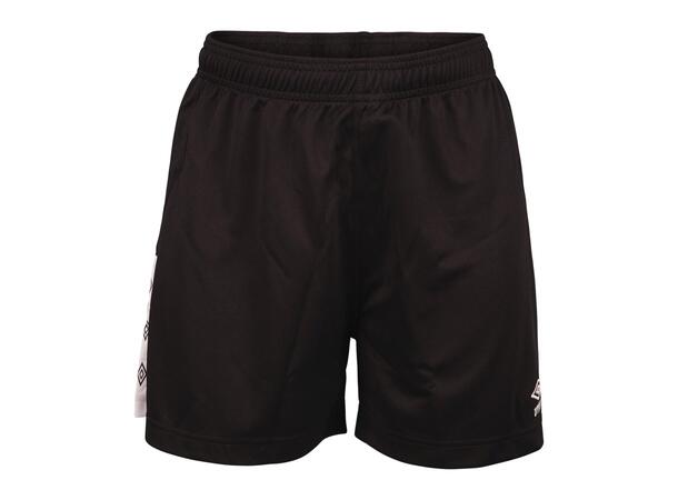 UMBRO UX Elite Shorts L W Sort/Hvit 36 Romslig spillershorts, lenger ben dame 