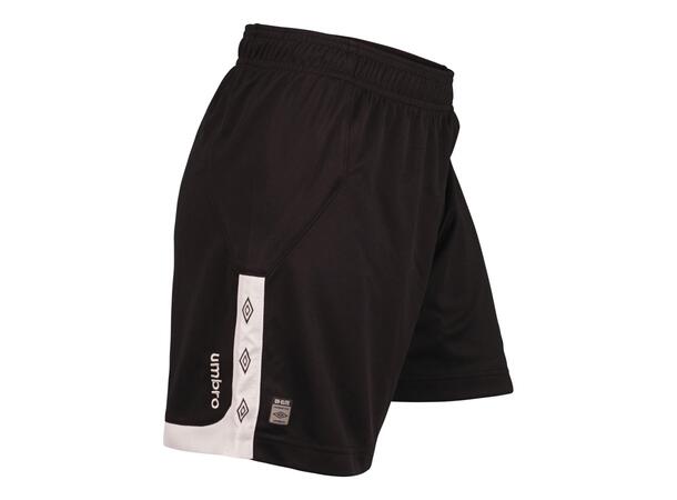 UMBRO UX Elite Shorts L W Sort/Hvit 36 Romslig spillershorts, lenger ben dame 
