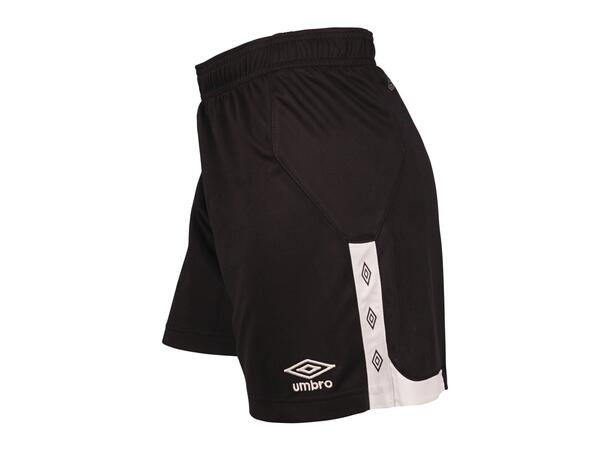 UMBRO UX Elite Shorts L W Sort/Hvit 36 Romslig spillershorts, lenger ben dame 