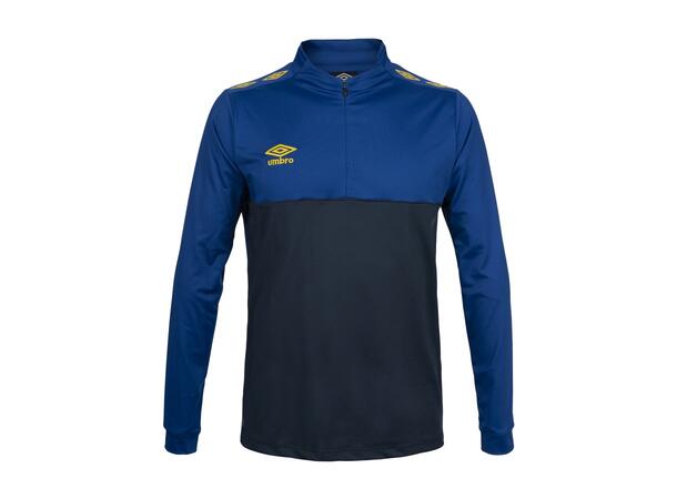 UMBRO UX Pro Half Zip Blå/Gul 3XL Treningsgenser med glidelås 