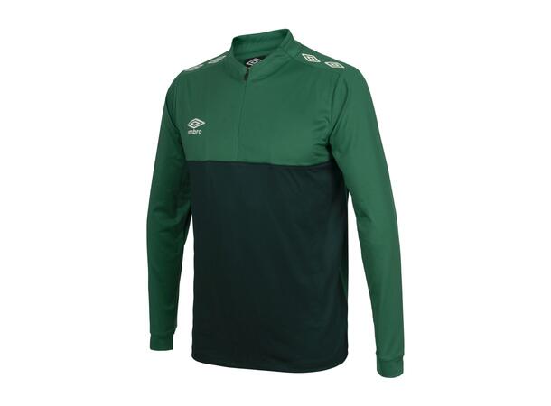 UMBRO UX Pro Half Zip Jr Grønn/Hvit 128 Treningsgenser med glidelås til junior 