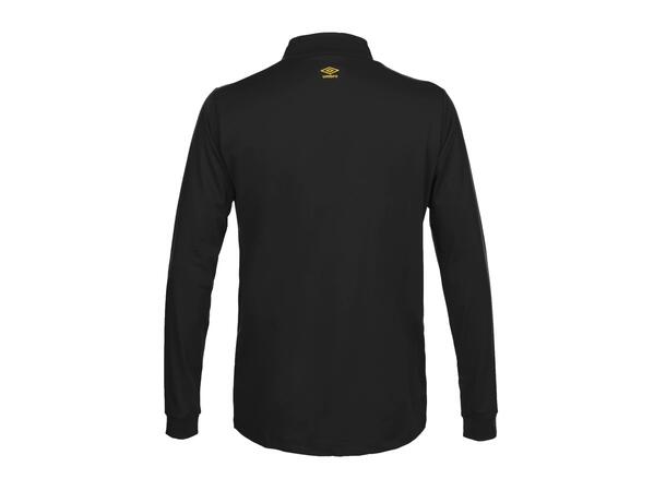 UMBRO UX Pro Half Zip Jr Sort/Gul 116 Treningsgenser med glidelås til junior 