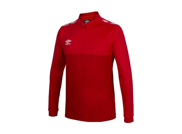 UMBRO UX Pro Half Zip Rød/Hvit 3XL Treningsgenser med glidelås 