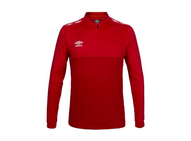 UMBRO UX Pro Half Zip Rød/Hvit 3XL Treningsgenser med glidelås 