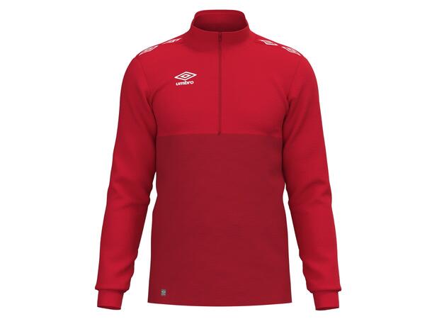 UMBRO UX Pro Half Zip Rød/Hvit 3XL Treningsgenser med glidelås 