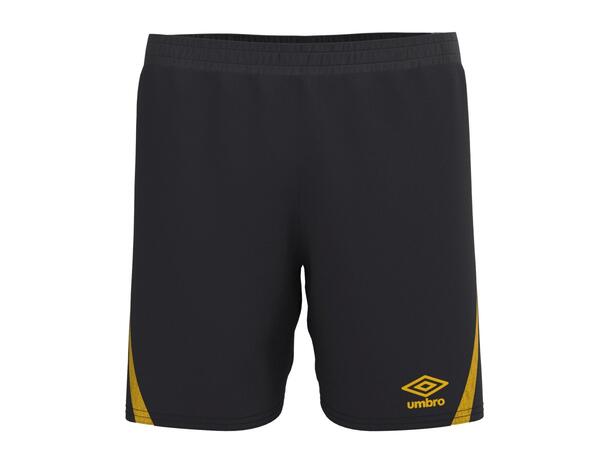 UMBRO UX Pro Shorts Jr Sort/Gul 128 Flott spillershorts junior 