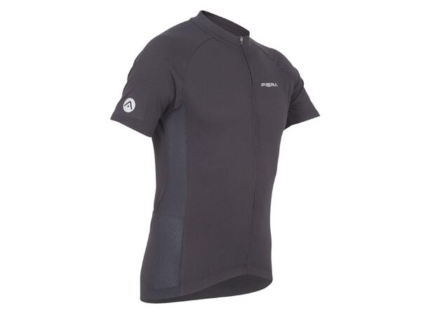 FIBRA Active Bike SS Jersey Sort S Sykkeltrøye i pustende stretch 